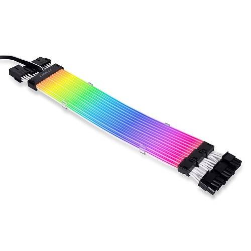 Lian-li PW12-PV2, Strimer Plus 3X8 V2 24-Pin ARGB GPU Extension Cable, 1 Year Warranty