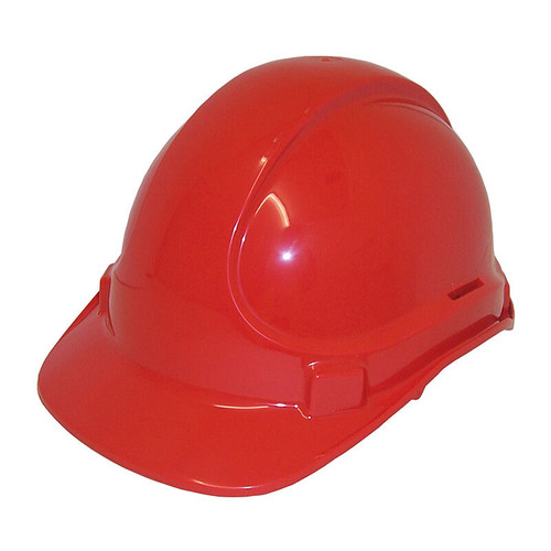 3M  TA560 Safety Helmet, Unvented, ABS, Type 1, Red