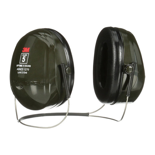 3M  PELTOR  Optime  II Neckband Format Earmuff H520B, Green, Class 5 SLC80 27dB, 10 ea/Case