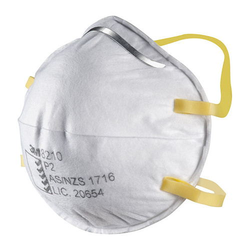 3M  Cupped Particulate Respirator 8210, P2, 20 ea/Box, 8 Boxes/Case