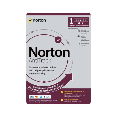 Norton Antitrack 1 User 1 Devices 1 Year