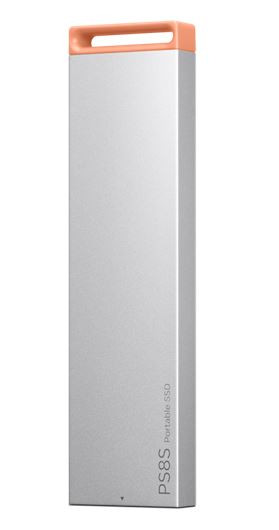 Lenovo PS8S 2TB External Portable SSD ~1050MB/s USB3.2 Gen2 USB-C Stylish Metal Body Lightweight 40g Durable for PC MAC PS4 Xbox Android iPad Pro