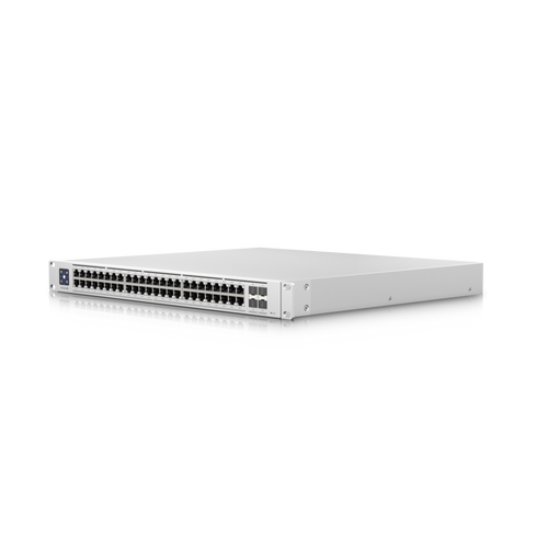 Ubiquiti Switch Enterprise 48-port PoE+ 48x2.5GbE Ports, For Wi-Fi 6 AP, 4x 10g SFP+ Ports For Uplinks, Managed Layer 3 Switch (720W),Incl 2Yr Warr