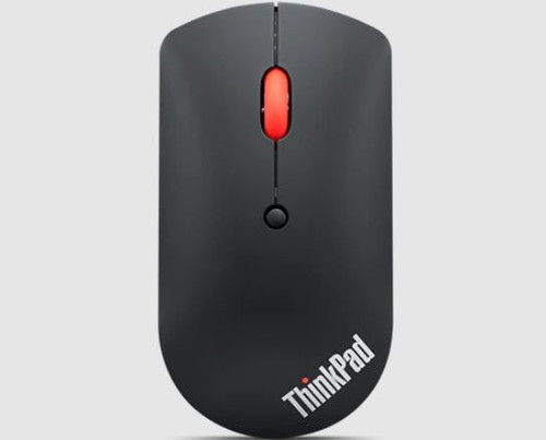 Lenovo ThinkPad Bluetooth Silent Mouse - Dual-Host Bluetooth 5.0 to Switch Between 2 Devices,DPI Adjustment: 2400, 1600, 800, 1YR Battery Life