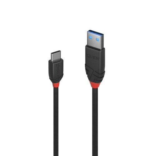 Lindy 1m USB C-A  3A Cable Black Lindy 1m USB C-A  3A Cable Black