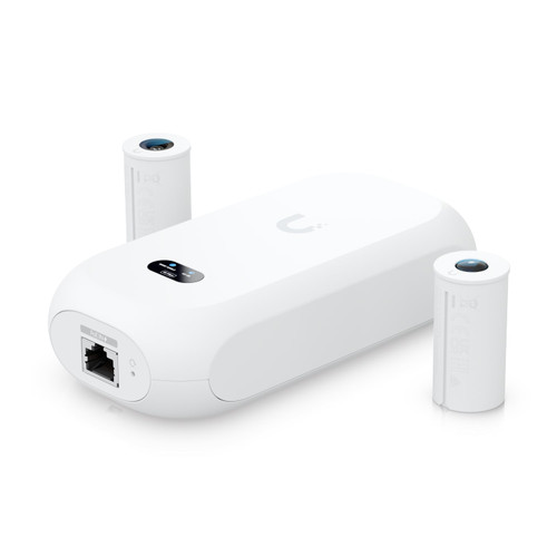 Ubiquiti Camera 8MP Wide Angle Lens (97.5˚ H), 12MP Fisheye 360˚ Lens, Colour LCM Display For Device Status Monitoring, Incl 2Yr Warr