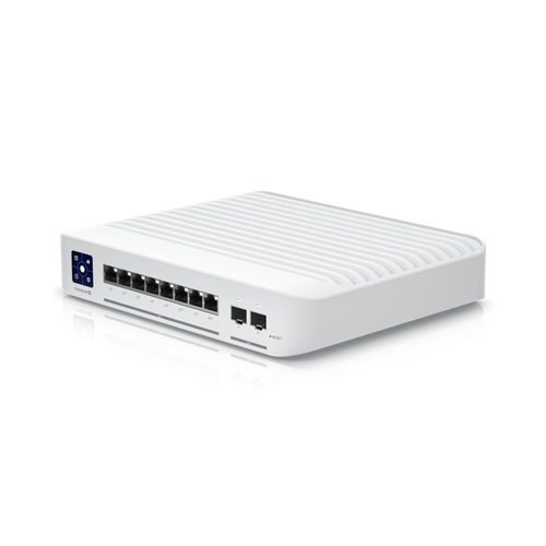 Ubiquiti Switch Enterprise 8-port PoE+ 8x2.5GbE, Ideal For Wi-Fi 6 AP, 2x 10g SFP+ Ports For Uplinks, Managed Layer 3 Switch, Incl 2Yr Warr