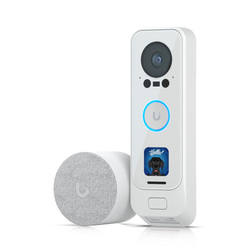 Ubiquiti UniFi Protect UVC-G4 Doorbell Pro PoE Kit-White, 5MP Night Vision, Secondary 8 MP Package, Programmable Display,Porch Light, Incl 2Yr Warr