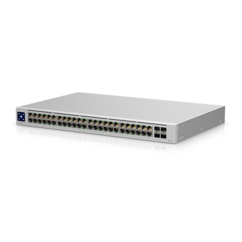 Ubiquiti UniFi USW-48, 48 port Managed Gigabit Layer2 Switch - 48x Gigabit Ethernet Ports 4x SFP Port Touch Display, Incl 2Yr Warr