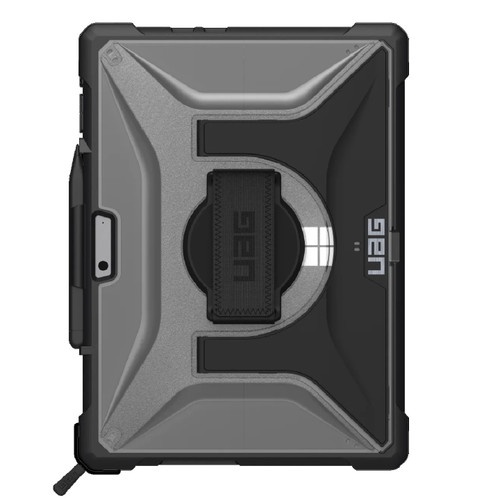 UAG Plasma Microsoft Surface Pro 9 with/Hand & Shoulder Strap Case -Ice (324012114343),DROP+ Military Standard,Pen holder,Built-in Kickstand,Soft Core