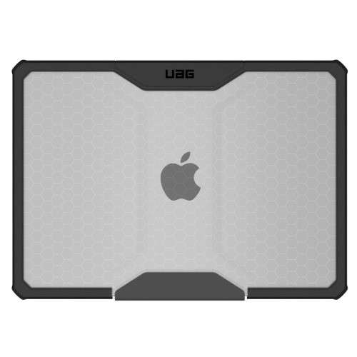 UAG Plyo Apple MacBook AIR 13' 2022 Case - Ice/Black(134007114340), DROP+ Military Standard, Armor Shell,Tactical Grip,Hinged Design,Port Access,