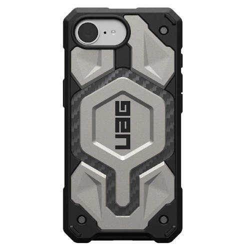 UAG Monarch Pro New iPhone SE 2024 Rugged Case - Titanium, 25ft. Drop Protection(7.6M),5 Layers Protection,Tactical Grip