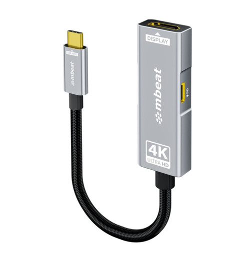 mbeat Tough Link USB-C to HDMI Adapter with 100W PD - Space Grey  5V-20V/5A, 100W PD  Up to 4K (3840 x 2160) @60Hz