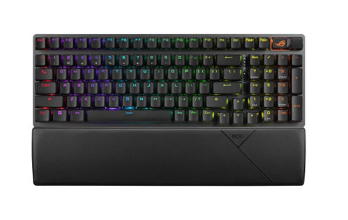ASUS ROG STRIX SCOPE II 96 WL Storm Switch Wireless Gaming Mechanical Keyboard, Tri-mode Connection, Streamer Hotkeys, PBT Keycaps, Clicky