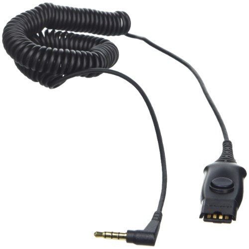 Poly 10FT COILED CABLE WITH 3. 5MM TO QD CONNECTOR