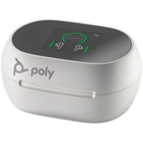 Poly Voyager FREE 60 UC WHITE TOUCHSCREEN CHARGE CASE FOR B T700 USB-C ADAPTER