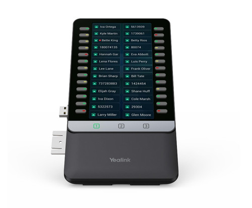 Yealink EXP55 Color Expansion Module, 5.5' Display, 78 Programmable Keys, Dual-Color LEDs, 3-Page View, USB Port, Compatible with T7X/T8X Series