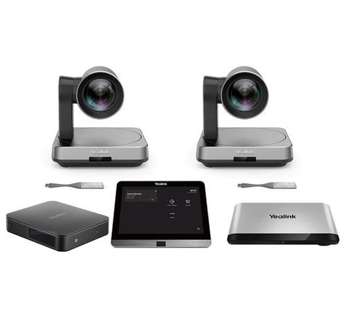 Yealink MVC940 Windows based MTR, MCore Pro, AVHub, 8' Touch Screen, 2x UVC84 12x Optical Zoom Camera, 2x WPP20, No Audio Devices Included