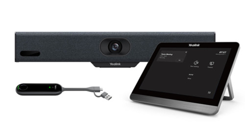 Yealink Meeting Bar A10 Microsoft Teams and Zoom Rooms on Android, Video Collaboration Bar, Small Rooms&Home Offices, for 1-5 people, Touch Panel