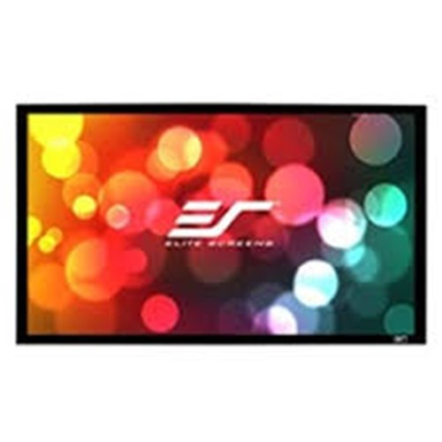 120 Fixed Frame 1610 SABLE FRAME PROJECTOR SCREEN 6CM Black VELVET BORDER