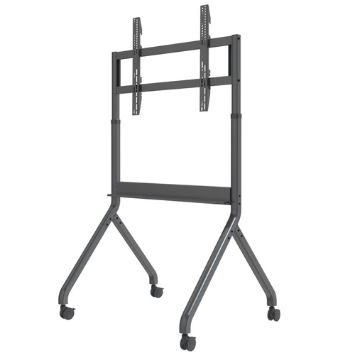NORTH BAYOU HEAVY DUTY ELECTRIC HEIGHT ADJUST TV TROLLEY 60 - 100 90KG