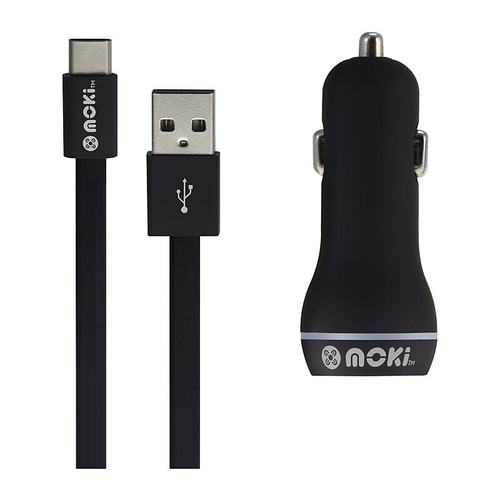 Moki Type C USB Cable + Car Charger Moki Type C USB Cable + Car Charger