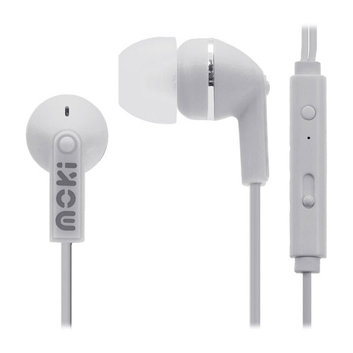 Moki Noise Iso Earbuds Mic White Moki Noise Iso Earbuds Mic White