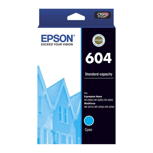 Epson 604 Cyan Ink Cartridge Epson 604 Cyan Ink Cartridge
