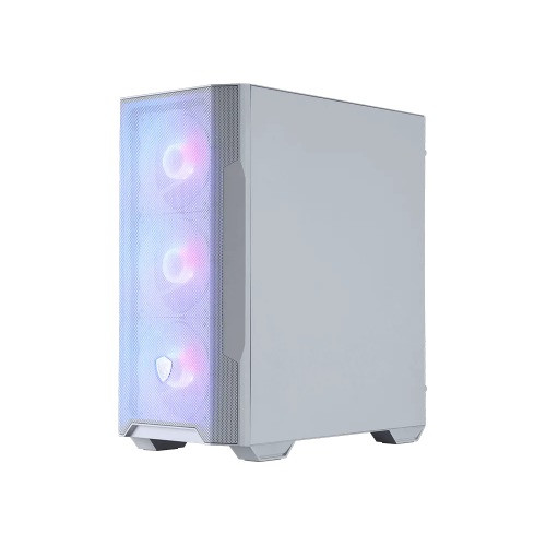 MSI MAG FORGE M100R WHITE, Micro ATX Case, 1x USB 3.2, 2x USB 2.0, 1x Audio, 1x Mic, 4x PCI-E, 2x 2.5', 2x 3.5', Micro ATX / Mini ITX