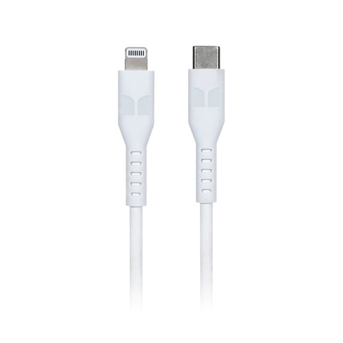 Monster 1.2M Lightning to USB-C Thermo Plastic Elastometer Cable White