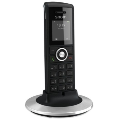 Snom M25 (EU), TFT color display, 75 hours standby, 21‑key layout, Included 2 × AAA rechargeable batteries