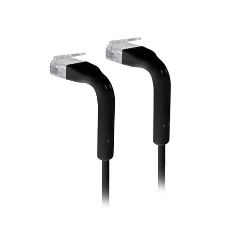 Ubiquiti UniFi Patch Cable, Length 0.3m, Black, Ultra-Thin Patch Cable With GbE Support And Flexible, Bendable Boots Enhanced Installation Versatility