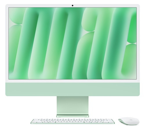 iMac 24in Retina 4.5K - Green - M4 (10-core CPU / 10-core GPU) - 16GB - 512GB SSD - Magic Kb w/Touch ID - GbE