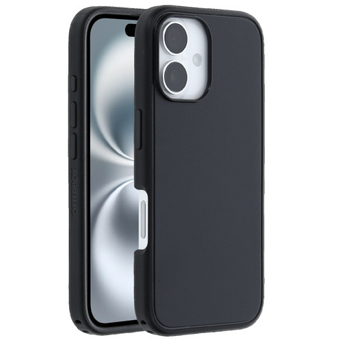 OtterBox Symmetry MagSafe Apple iPhone 16 (6.1') Case Black - (77-96542), Antimicrobial, DROP+, Antimicrobial, DROP+ 3X Military Standard, Raised Edge