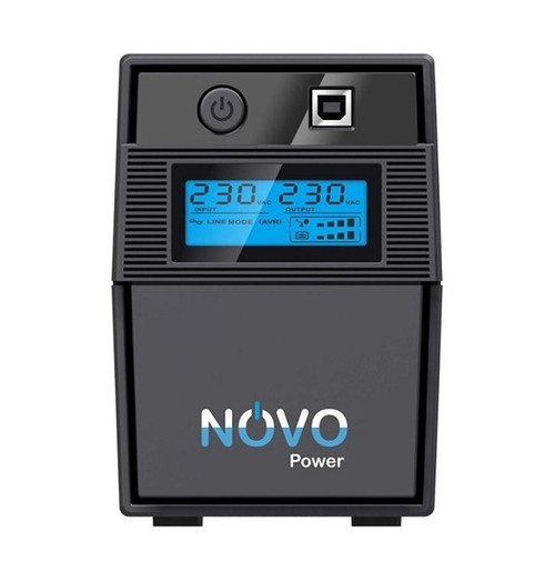 NovoPower LC650AU, Line Interactive UPS with LCD Display, 650VA, 360W, Tower, 3 Year Warranty