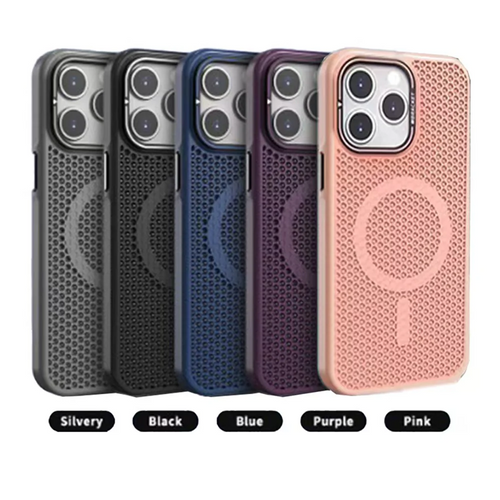 USP Apple iPhone 17 Pro (6.3') Armor 3D Mesh Case with MagSafe Dark Purple- Fragiile Surface, TPU Bumper, Drop Resistance, Scratch Protection