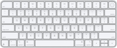 Apple MXCK3ZA/A, Magic Keyboard with Touch ID for Mac models with Apple silicon(Usb-C), US English, White Keys, 1 Year Warranty