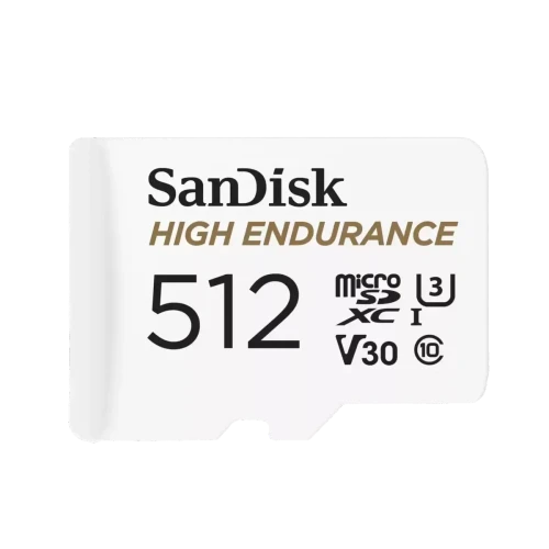 SanDisk High Endurance microSDXC 512GB 100MB/s R 40MB/s W UHS-I C10 U3 V30 Card