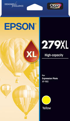 Epson 279XL - High Capacity Claria Photo HD - Yellow Ink Cartridge