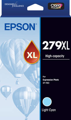 Epson 279XL - High Capacity Claria Photo HD - Light Cyan Ink Cartridge
