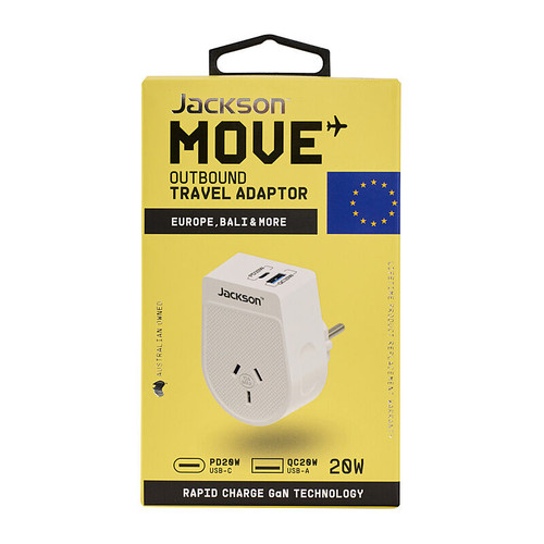 Jackson Outbound Europe/Bali Travel Adaptor