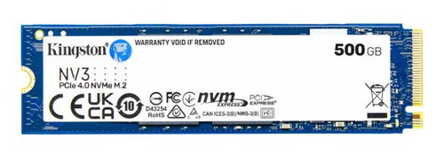 Kingston SNV3S NV3 500G PCle 4.0x4 NVMe M.2 2280 SSD 5000/3000MB/s compaitible Notebook and SFF 5Y Limited