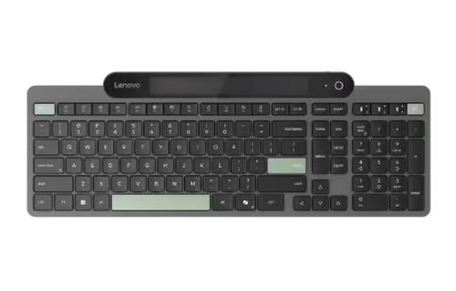 Lenovo Self-Charging Bluetooth Keyboard-US English Bluetooth 5.1 USB-C Uses fast-charging Free from Batteries Three-Device Cycling 108 Keys 3yr WTY