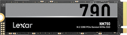Lexar LNM790X008T-RNNNG Internal SSD 8TB M.2 2280 PCIe Gen 4x4 NVMe SSD up to 7000MB/s read, 6200MB/s write TLC- 5 year limited warranty