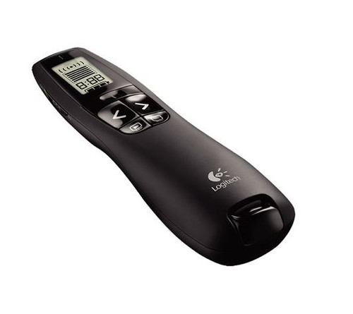 (LS) Logitech R800 Laser Presentation Remote LCD display  time tracking 30m Range, 2.4GHz Instuitive slideshow controls ~MILT-R700PRO 910-003508