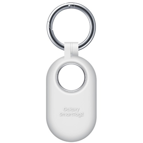 Samsung Galaxy SmartTag 2 Silicon Case - White (EF-PT560CWEGWW),*AU STOCK*, Soft-Touch Protection, Built-in Carabiner Ring, 1 Years Warranty