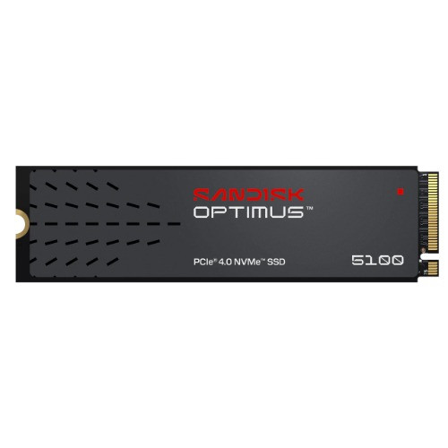 SANDISK Optimus™ 5100 PCIe® 4.0 NVMe™ SSD, 500GB, Read 6,600MB/s Write 5,600MB/s, 5 Yr Warranty