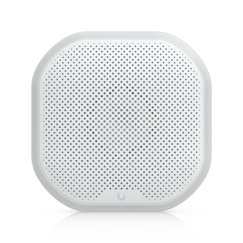 Ubiquiti Siren, White, All-weather SuperLink Siren Delivering 110 DB Alarm, Emergency LED Lighting Powered Using Battery, DC Input.