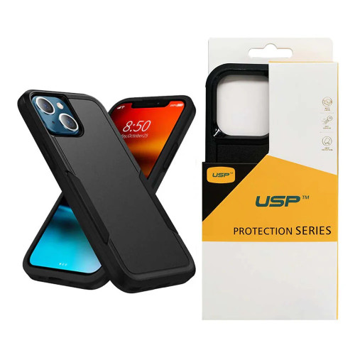 USP Rugged Apple iPhone 17e /  iPhone 16e 5G (6.1') Armor Light Case Black - No-Slip, Sleek, Drop-Protection, Strong & Durable, 5 Years Warranty