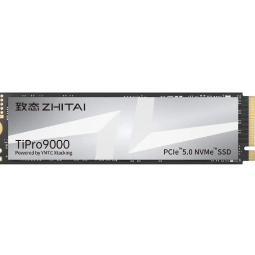 YMTC ZhiTai TiPro9000 SSD 1TB M.2 2280 YMTC Xtacking 4.0  TLC Chip PCle Gen 5 X 4.0 14,900MB/s 13,500MB/s R/W 600 TBW 5Y warranty